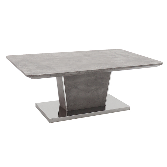 Bette Wooden Coffee Table In Light Grey Concrete Effect | Furniture in ...