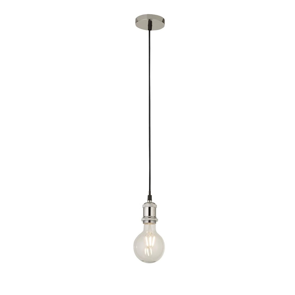 Product photograph of Biloxi 1 Light Cable Suspension Pendant Light In Chrome from Furniture in Fashion