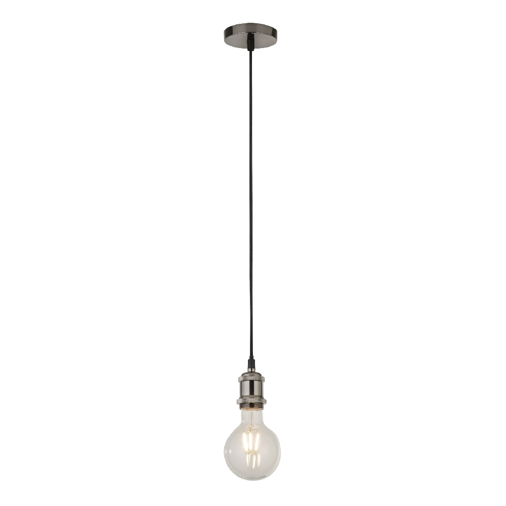 Product photograph of Biloxi 1 Light Cable Suspension Pendant Light In Satin Silver from Furniture in Fashion