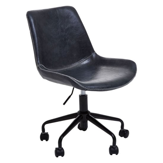 Read more about Bloomsburg leather home and office chair in grey