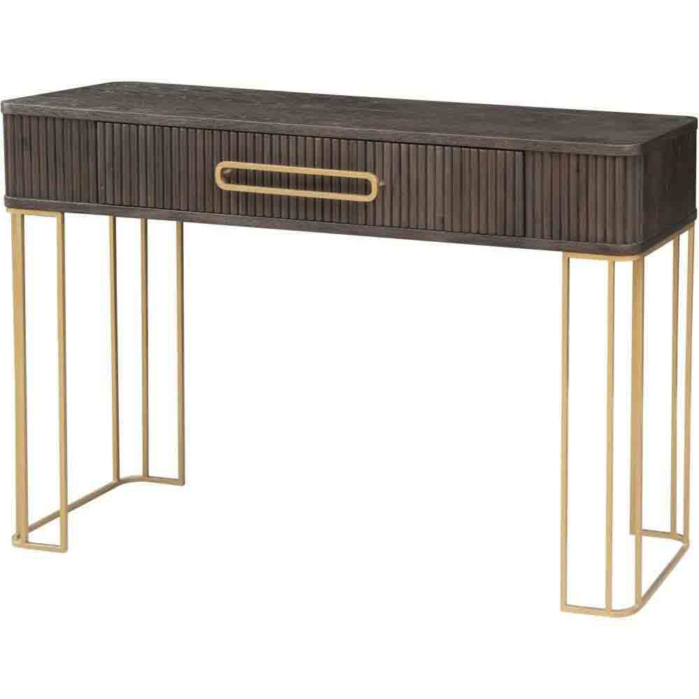 Bonita Wooden Console Table With 1 Drawer In Dark Brown