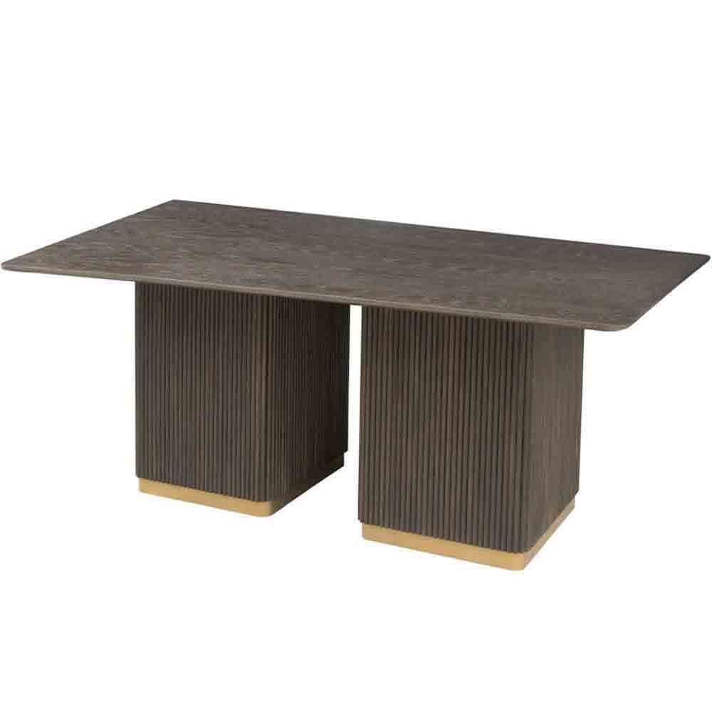 Bonita Wooden Dining Table Small In Dark Brown