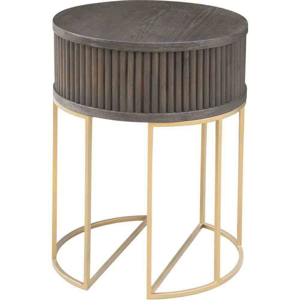 Product photograph of Bonita Wooden Lamp Table Round In Dark Brown from Furniture in Fashion