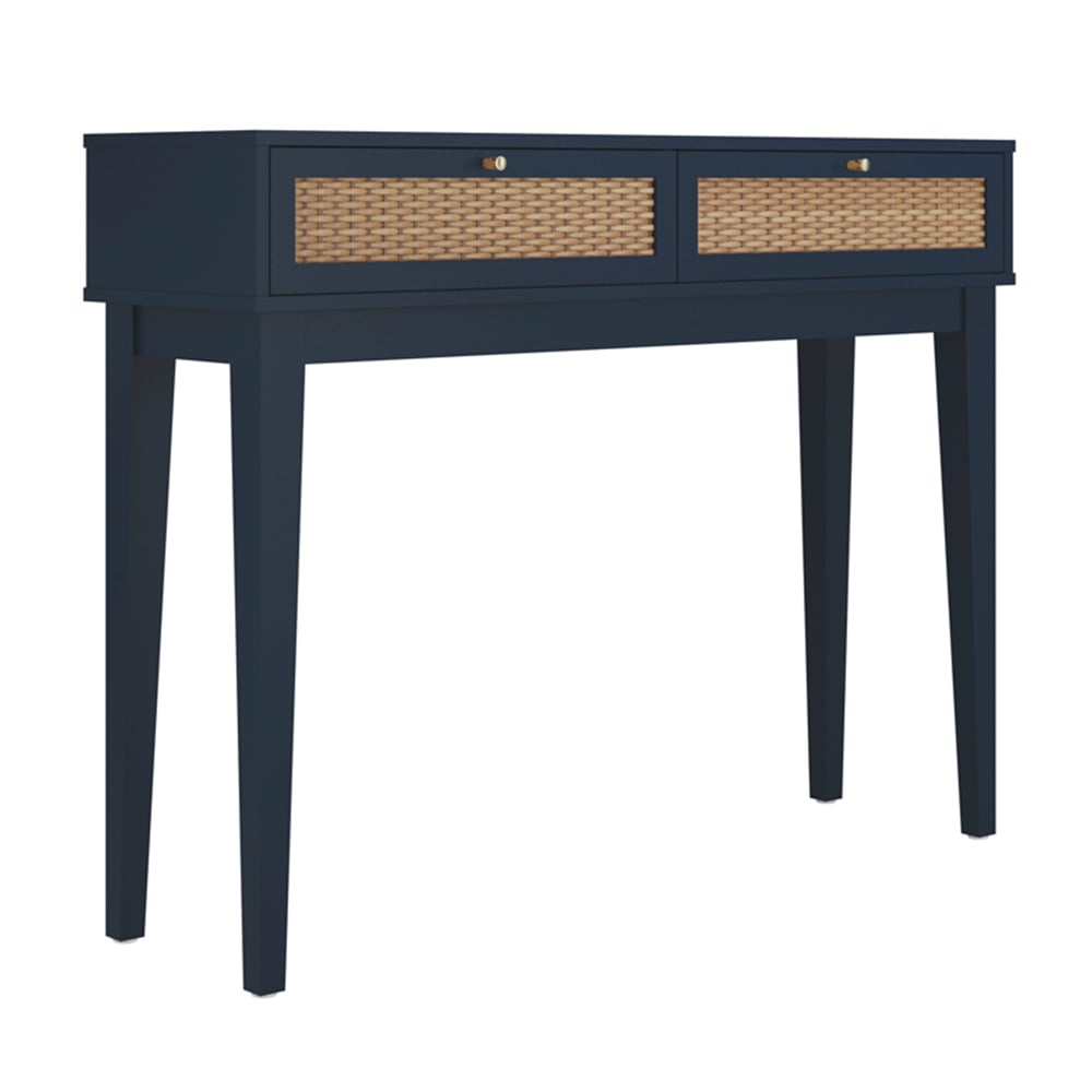 Product photograph of Bordeaux Wooden Dressing Table In Blue from Furniture in Fashion