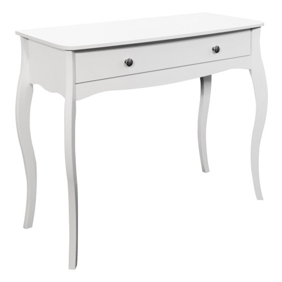 Product photograph of Braque Wooden Dressing Table With 1 Drawer In White from Furniture in Fashion