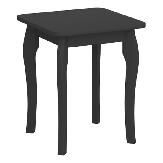 Read more about Braque wooden dressing table stool in black