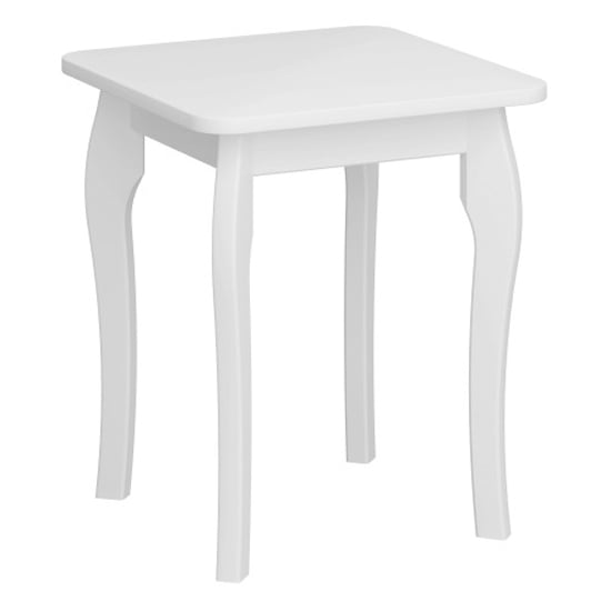 Read more about Braque wooden dressing table stool in white