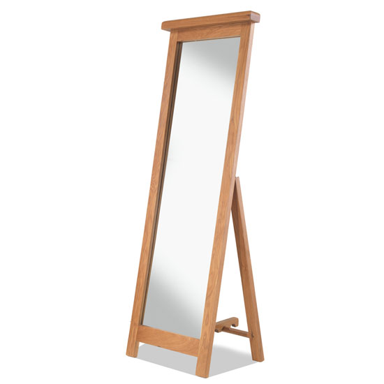 Product photograph of Brendan Cheval Mirror In Crafted Solid Oak Frame from Furniture in Fashion