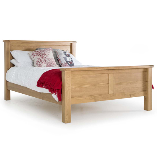 Brex Wooden King Size Bed In Natural Furniture in Fashion