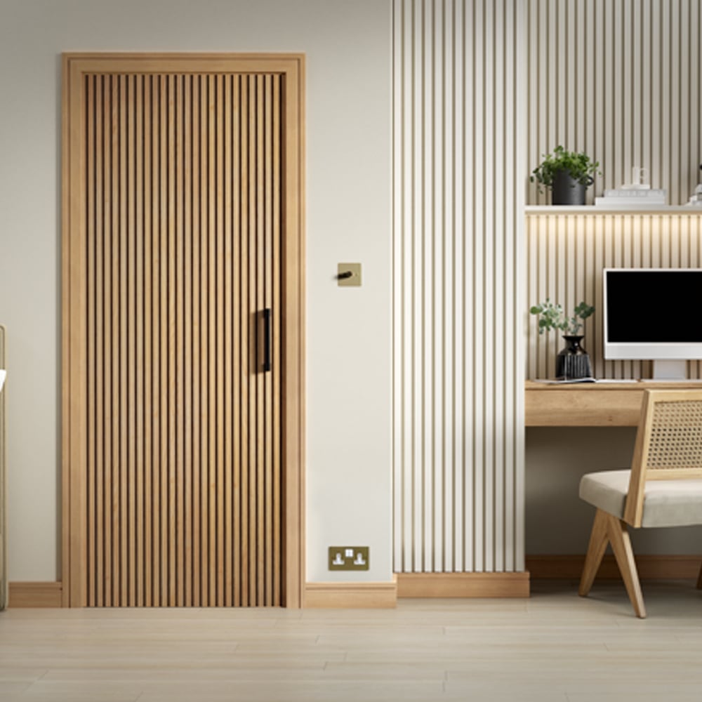 brishbane 1981mm x 686mm pre finished internal door in oak