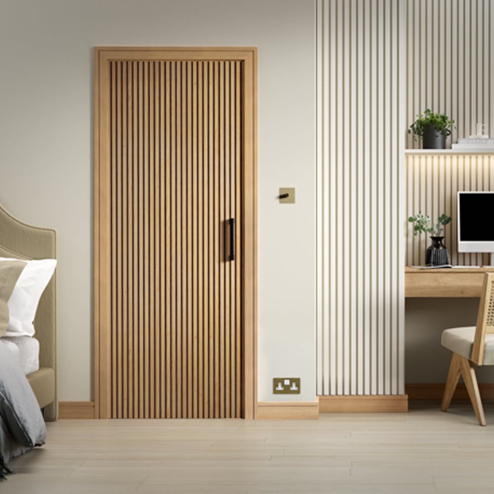 brishbane 1981mm x 762mm pre finished internal door in oak