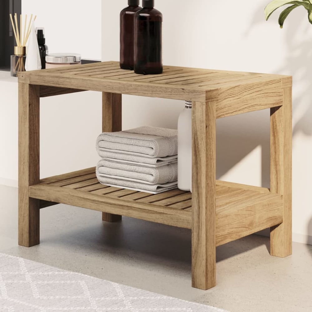 Read more about Brixton wooden bathroom side table in teak