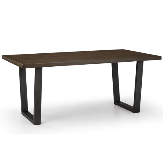 Read more about Barras wooden dining table in dark oak