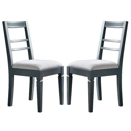Product photograph of Brunet Storm Wooden Dining Chairs In A Pair from Furniture in Fashion