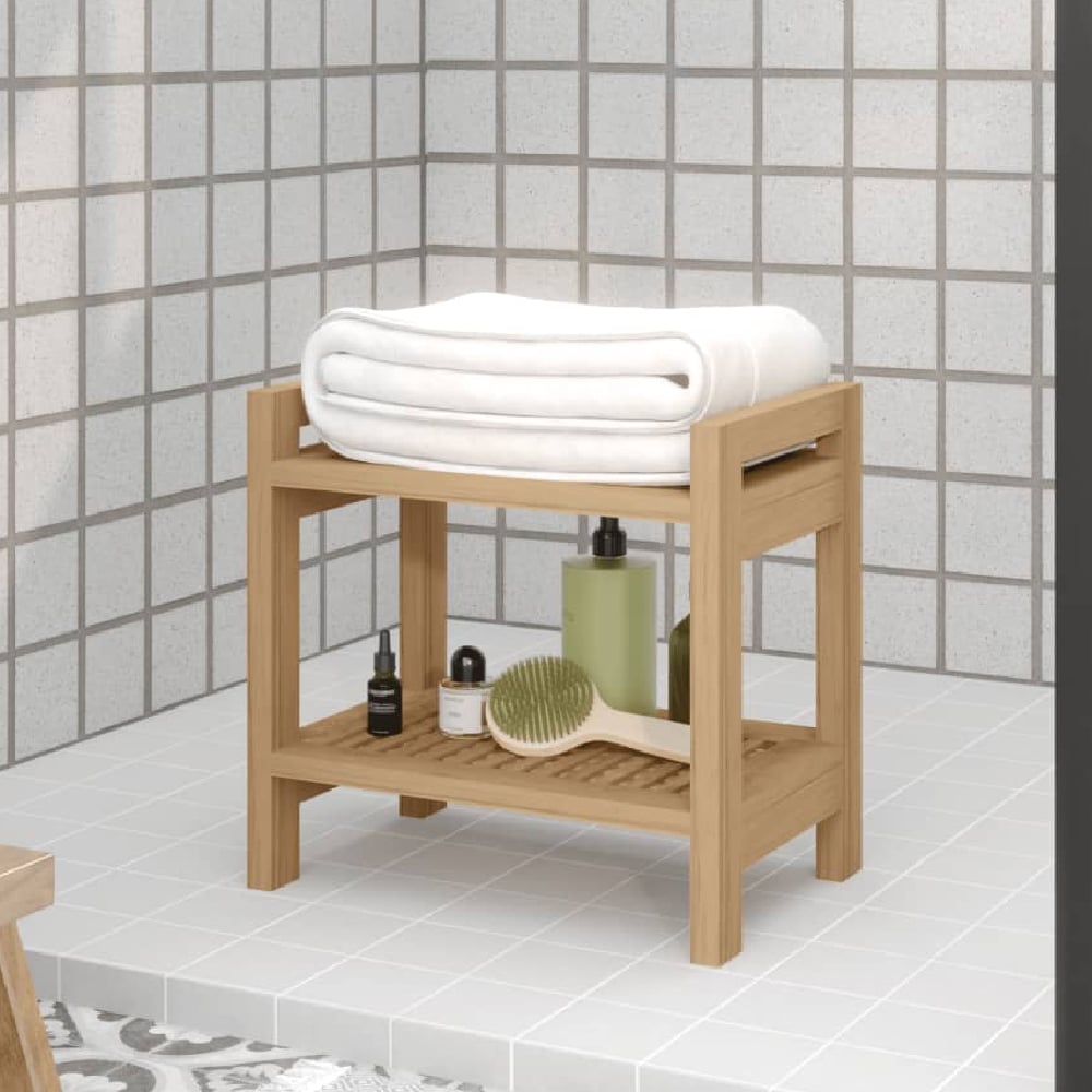 Read more about Brussels wooden bathroom side table in teak