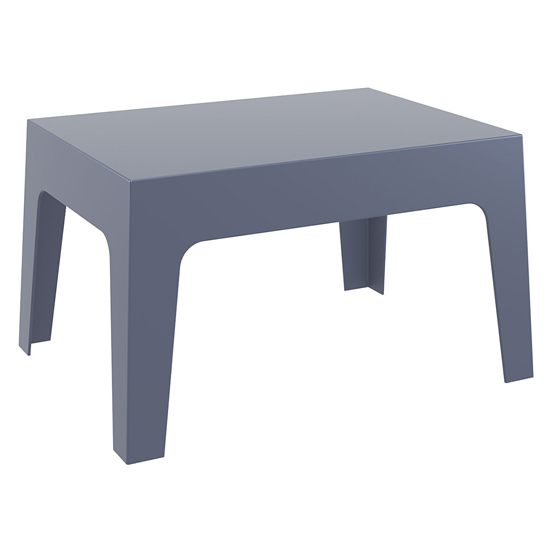 Product photograph of Buxtan Outdoor Stackable Coffee Table In Dark Grey from Furniture in Fashion