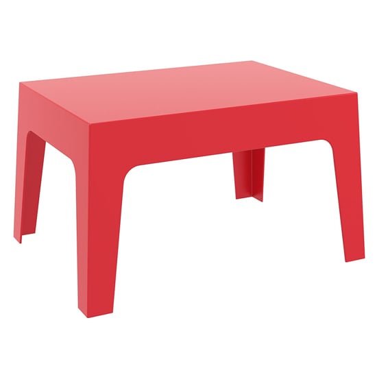 Product photograph of Buxtan Outdoor Stackable Coffee Table In Red from Furniture in Fashion