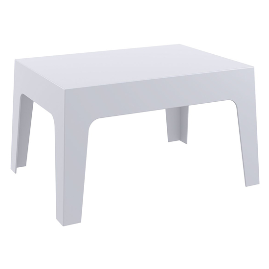 Product photograph of Buxtan Outdoor Stackable Coffee Table In White from Furniture in Fashion