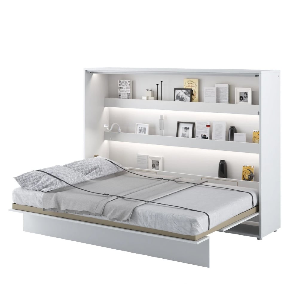 Read more about Cadillac horizontal wall high gloss double bed in white