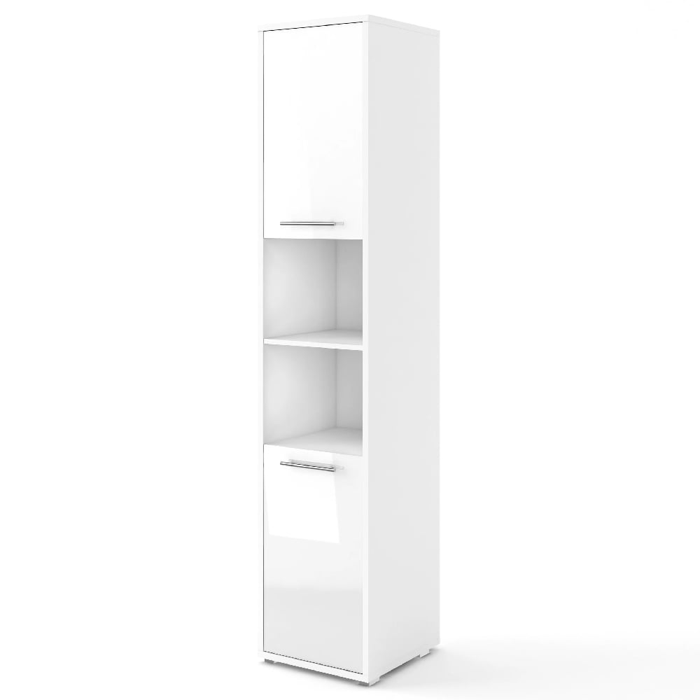 Read more about Cadott high gloss storage cabinet tall with 2 doors in white