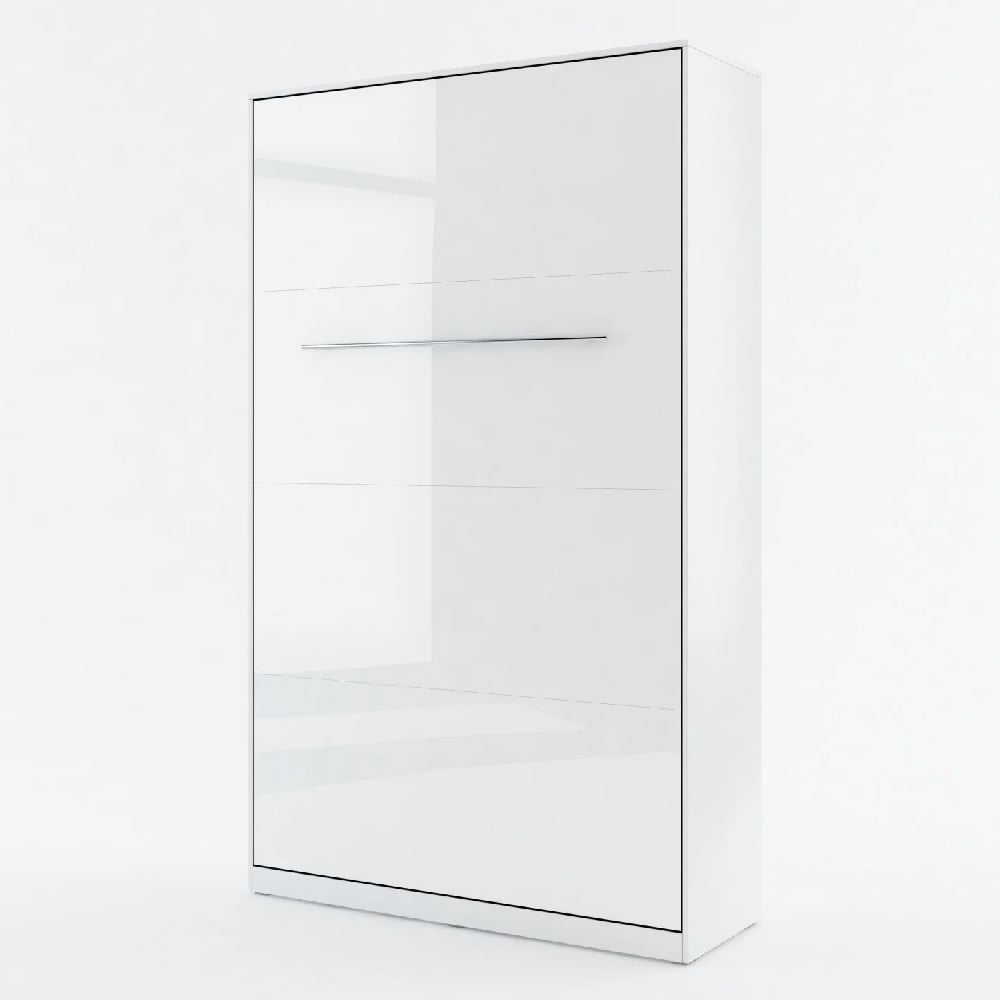 Read more about Cadott high gloss vertical wall small double bed in white