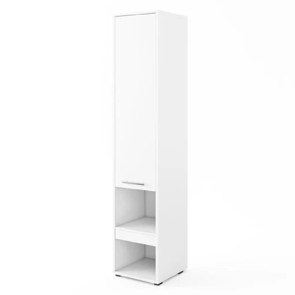 Read more about Cadott wooden storage cabinet tall with 1 door in matt white