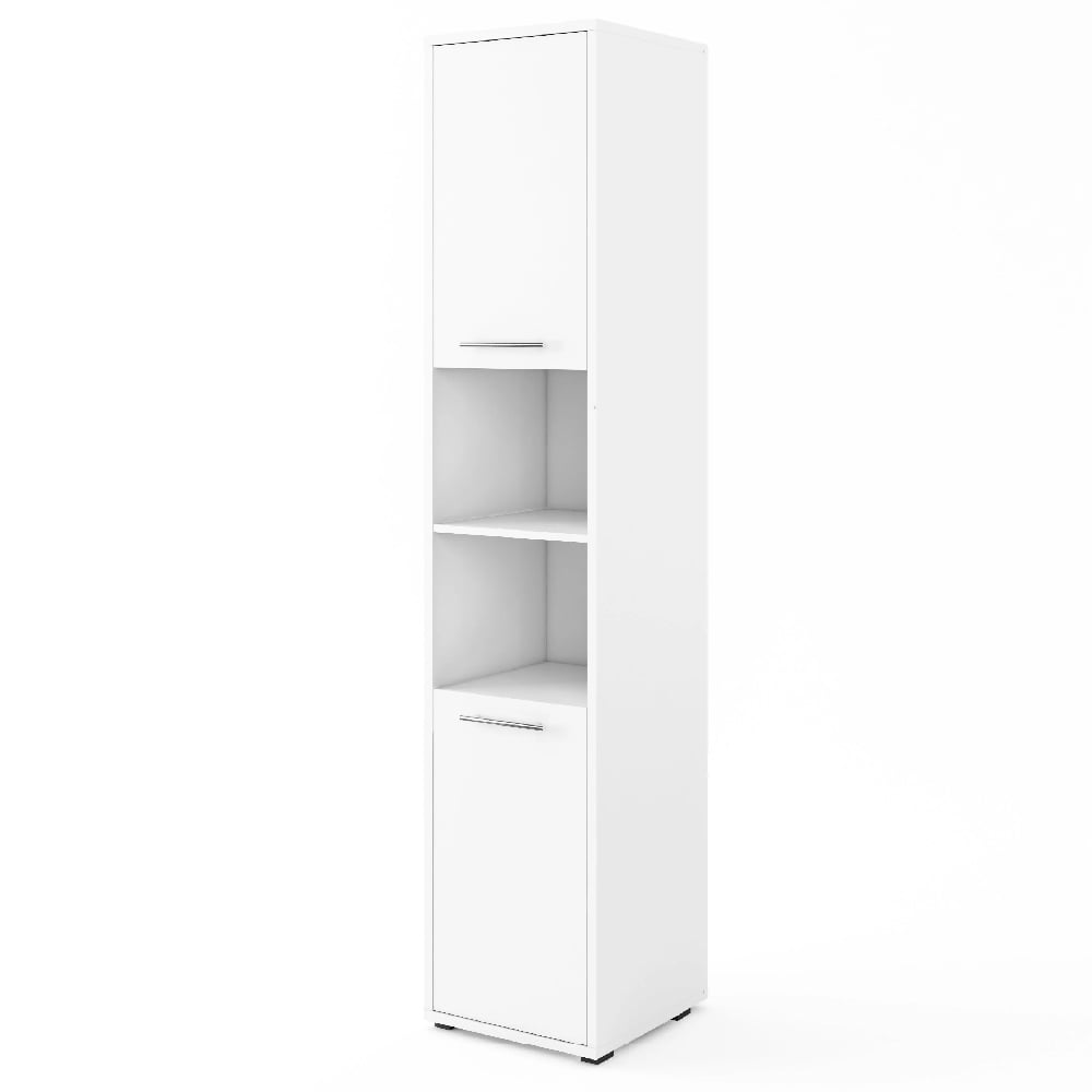 Read more about Cadott wooden storage cabinet tall with 2 doors in matt white