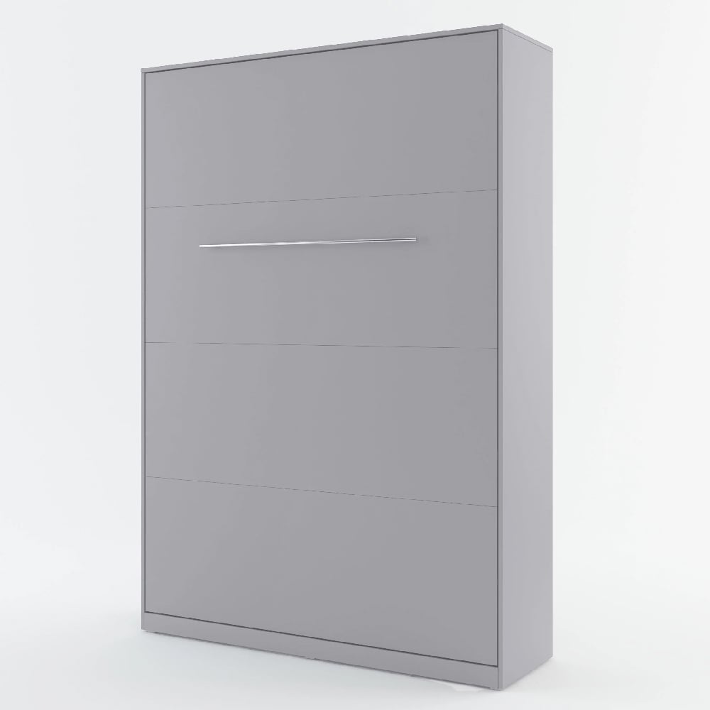 Read more about Cadott wooden vertical wall single bed in matt grey