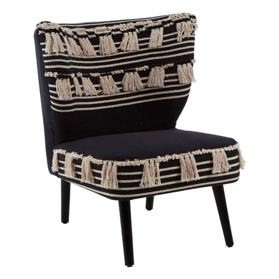 Read more about Cafenos moroccan fabric bedroom chair in black