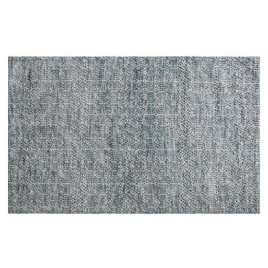 Product photograph of Camphil Small Fabric Rug In Duck Egg And Natural from Furniture in Fashion