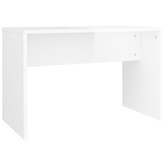 Read more about Canta high gloss dressing table stool in white