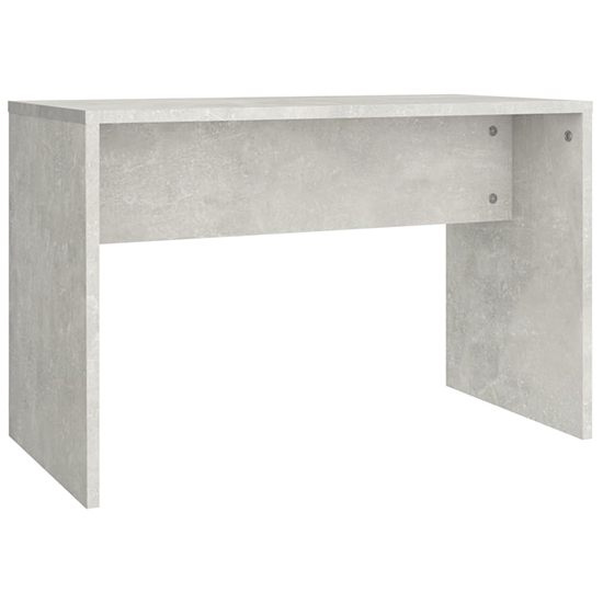 Photo of Canta wooden dressing table stool in concrete effect