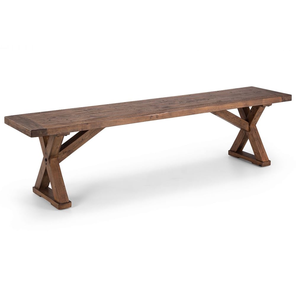 Product photograph of Canton Wooden Dining Bench In Brown from Furniture in Fashion