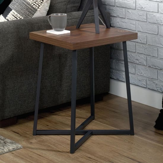 Product photograph of Canyon Lane Wooden Side Table In Brew Oak from Furniture in Fashion