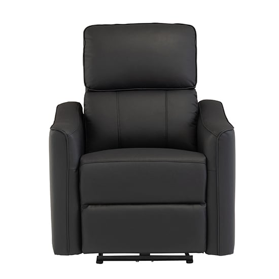 Product photograph of Carlton Faux Leather Electric Recliner Armchair In Black from Furniture in Fashion