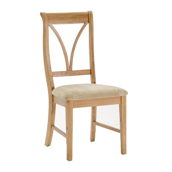 Carmen Wooden Dining Chair In Natural | Furniture in Fashion