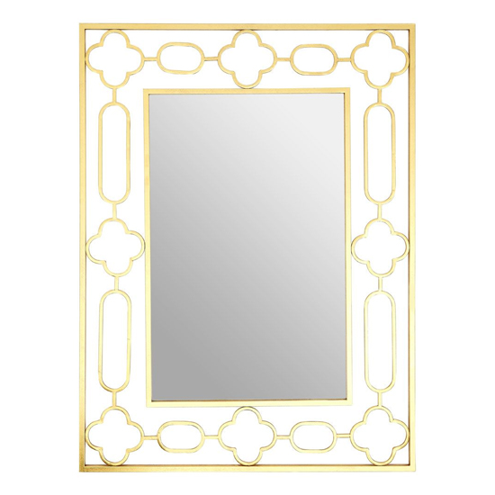 Product photograph of Cascade Wall Bedroom Mirror In Gold Frame from Furniture in Fashion