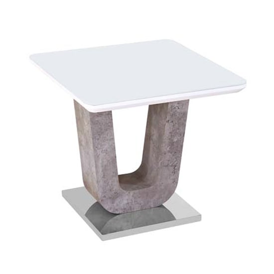 Read more about Ceibo high gloss white glass top end table