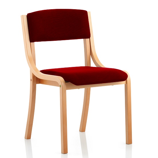 Read more about Charles office chair in chilli and wooden frame
