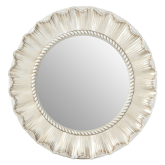 Read more about Checklock flared wall mirror in champagne