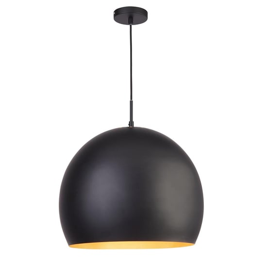 Read more about Chicago large metal industrial ceiling pendant light in black