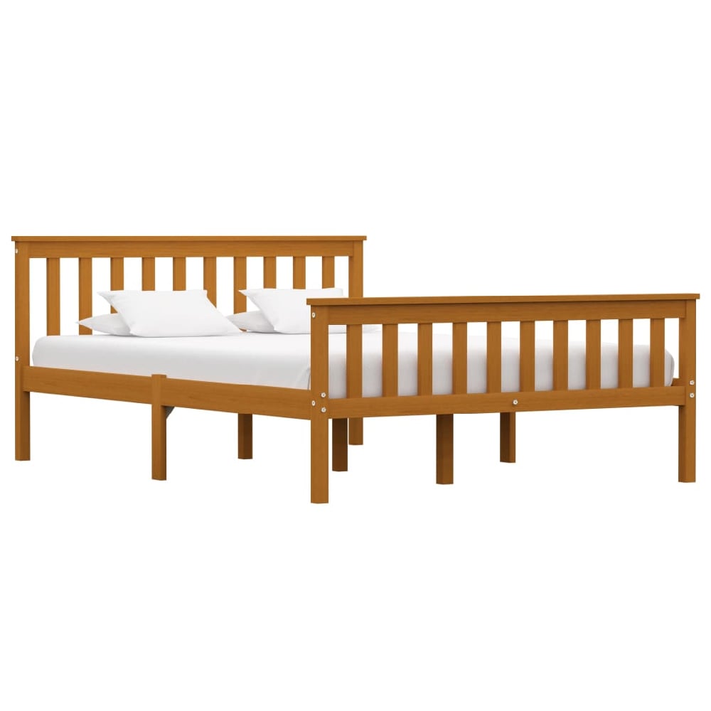 Read more about Chilliwack wooden double bed in honey brown