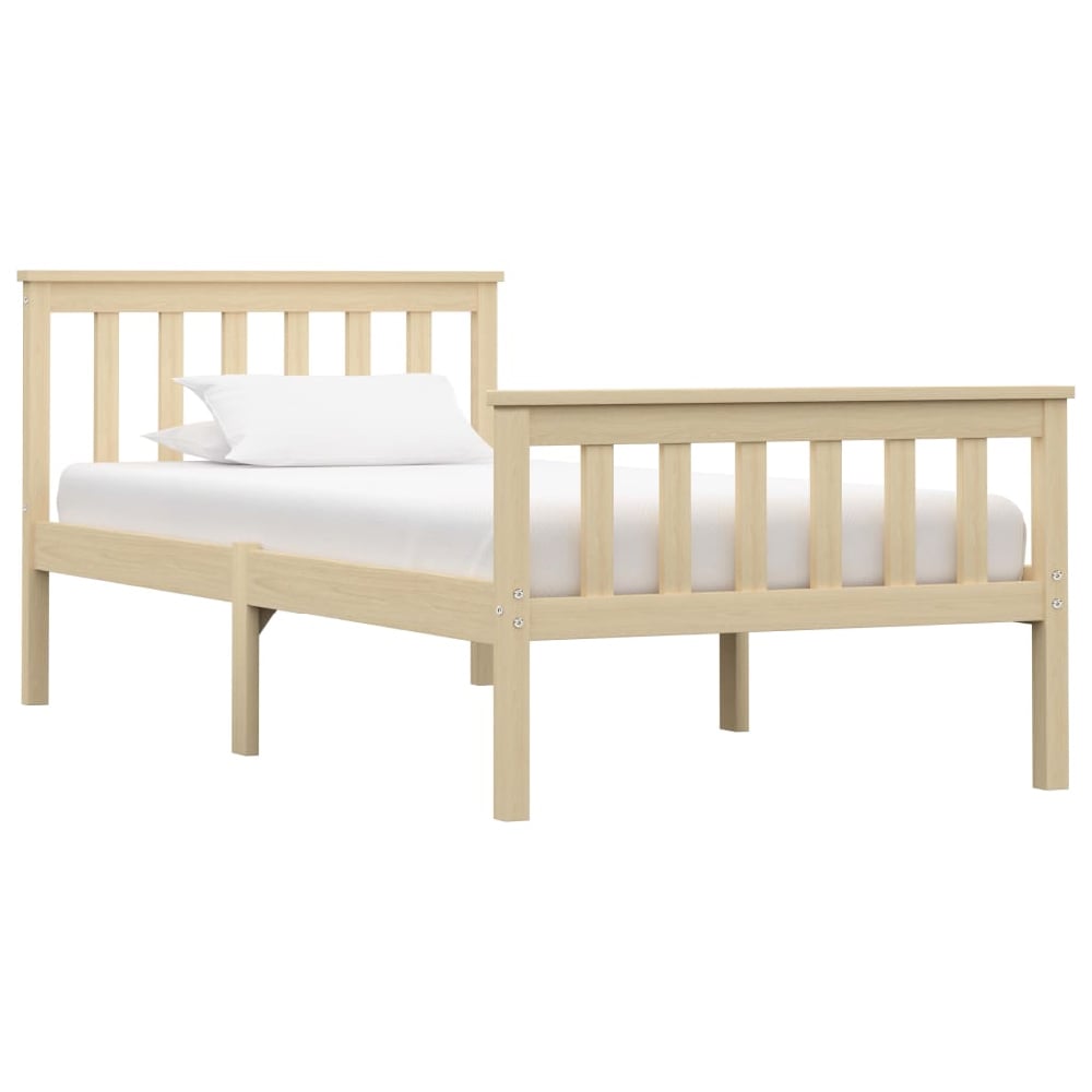 chilliwack wooden single bed in light wood