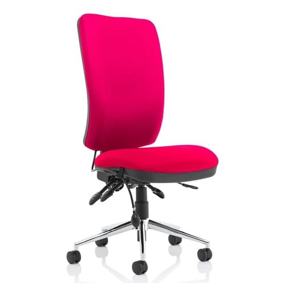 Chiro High Back Office Chair In Tabasco Red No Arms | Furniture in Fashion