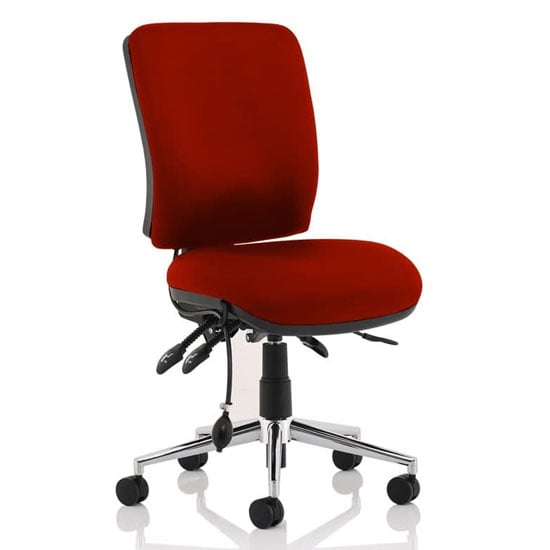 Product photograph of Chiro Medium Back Office Chair In Ginseng Chilli No Arms from Furniture in Fashion