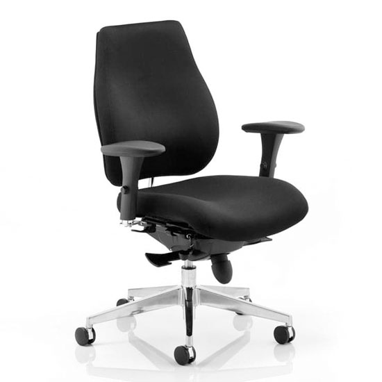 View Chiro plus ergo office chair in black with arms