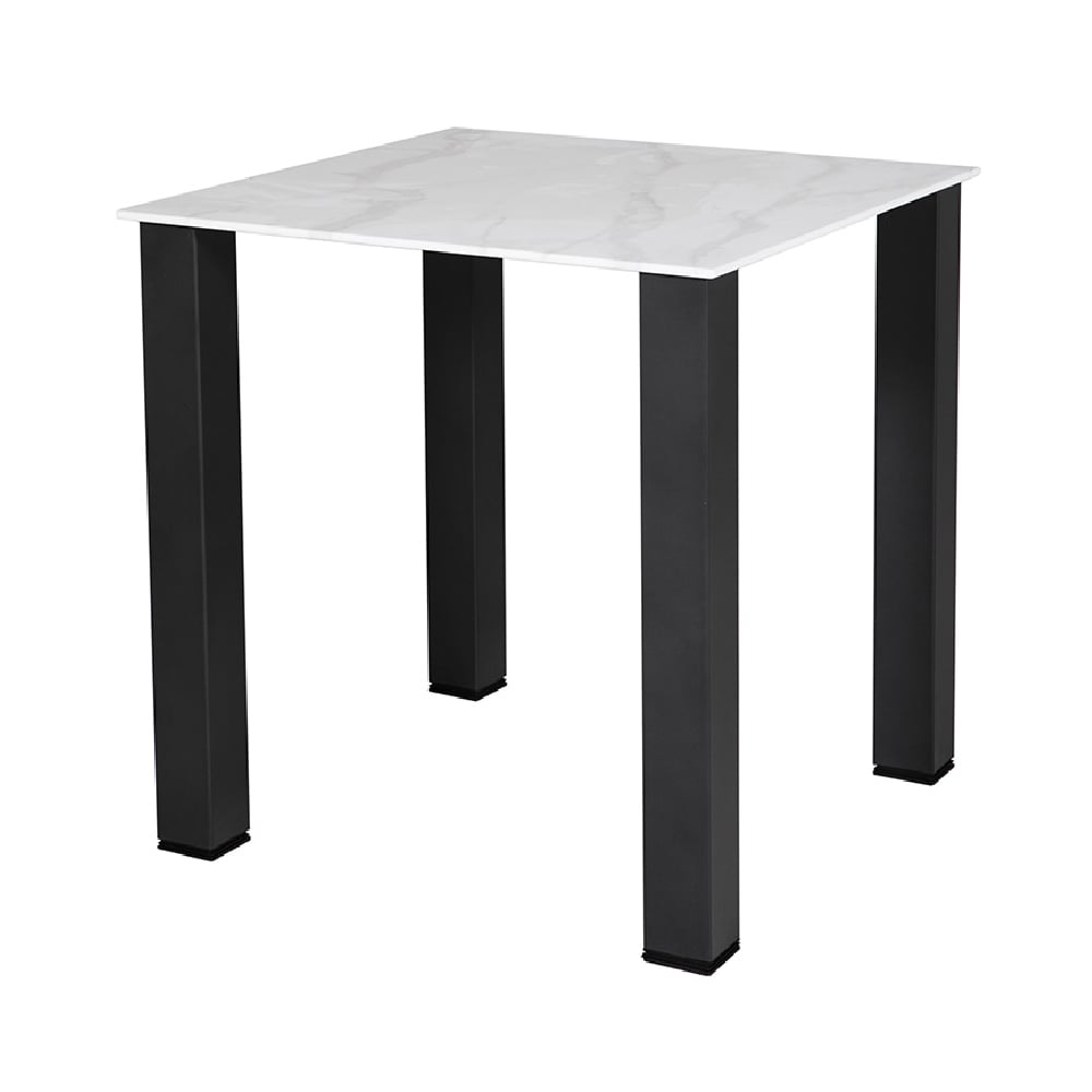 Product photograph of Circa Marble Square Dining Table In White from Furniture in Fashion