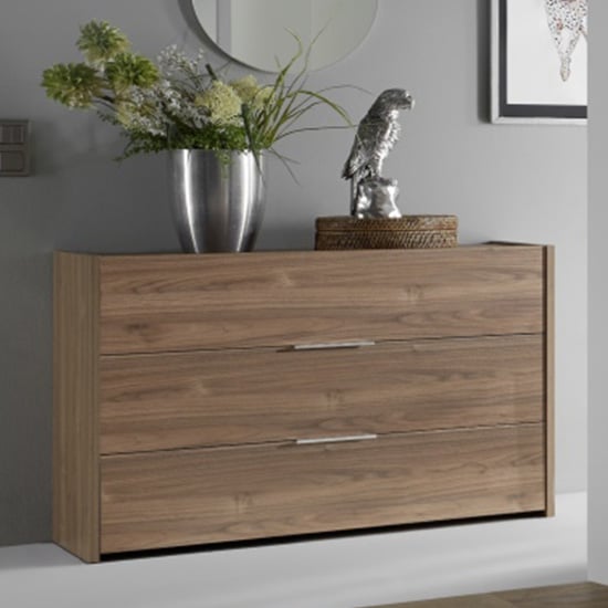 Read more about Civic chest of drawers in stelvio walnut with 3 drawers