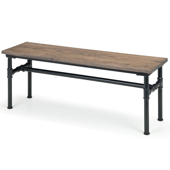 Read more about Caelum wooden dining bench in mocha elm