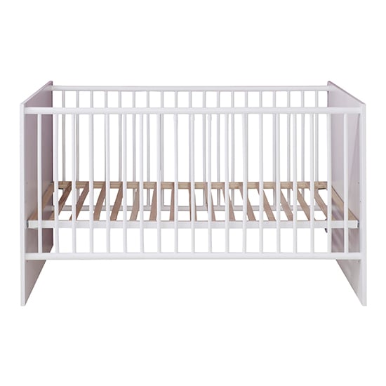 Clevo Wooden Baby Cot Bed In White | Furniture in Fashion